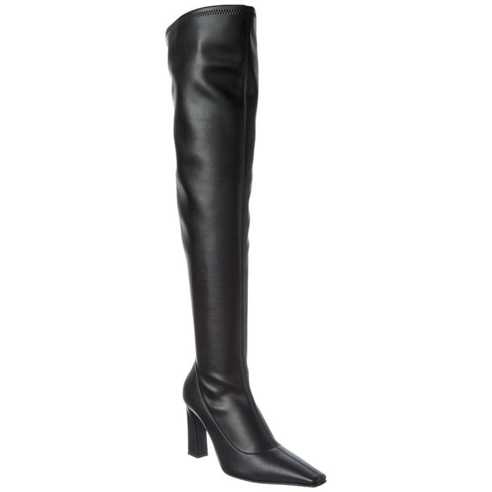 Giuseppe Zanotti Brenda 90 Leather Over-The-Knee Boot, Black - Picture 1 of 5
